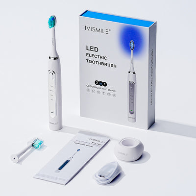 Electric Toothbrush with Blue Light Whitening