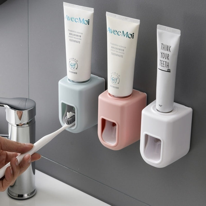 Child Friendly Automatic Toothpaste Dispenser Wall Mounted